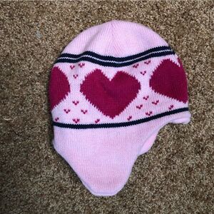 Pink Knit Winter Hat, One Size